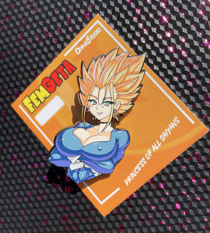 Femgeta - Princess of all Saiyans - April Fools Pin