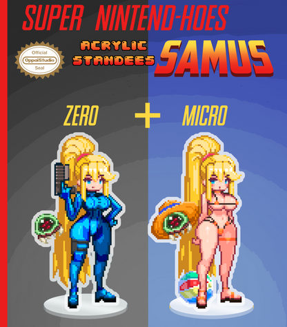 Samus - Super Nintend-Hoes - Acrylic Standee + Keychains