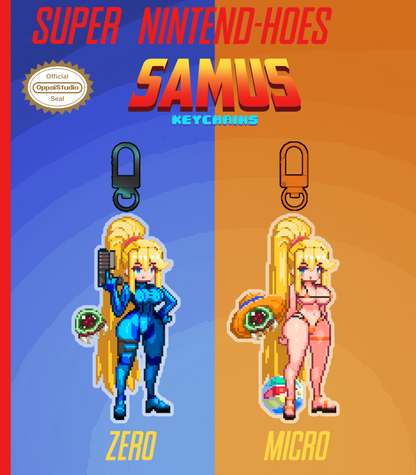 Samus - Super Nintend-Hoes - Acrylic Standee + Keychains