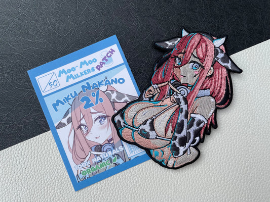 Miku Nakano - MooMoo Milkers - Embroidered Patch