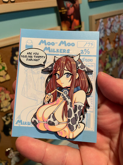 Miku Nakano - Moo-Moo Milkers - Enamel Pin