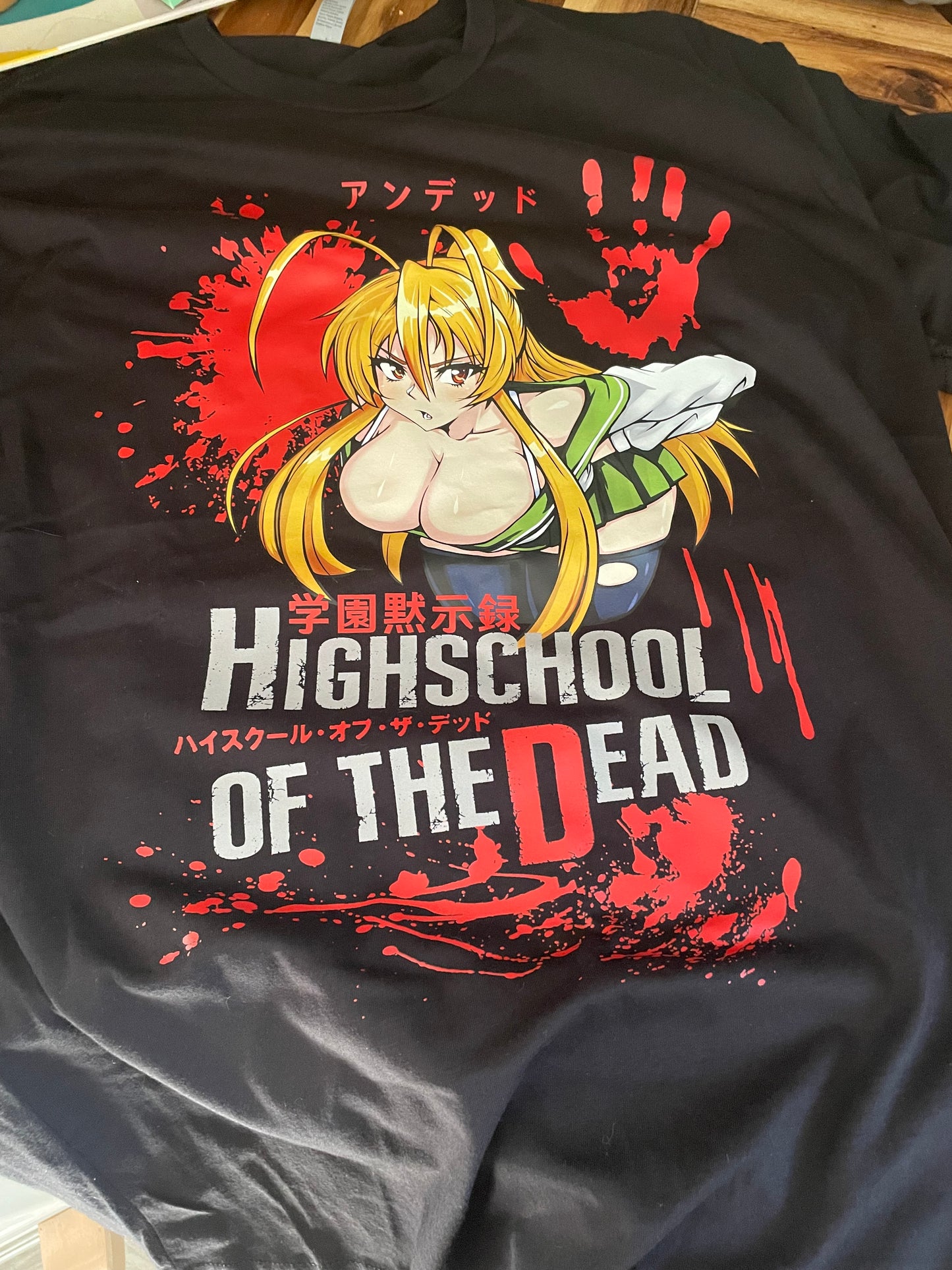 Rei - High school of the Dead - T-Shirt **Open Pre-Order**