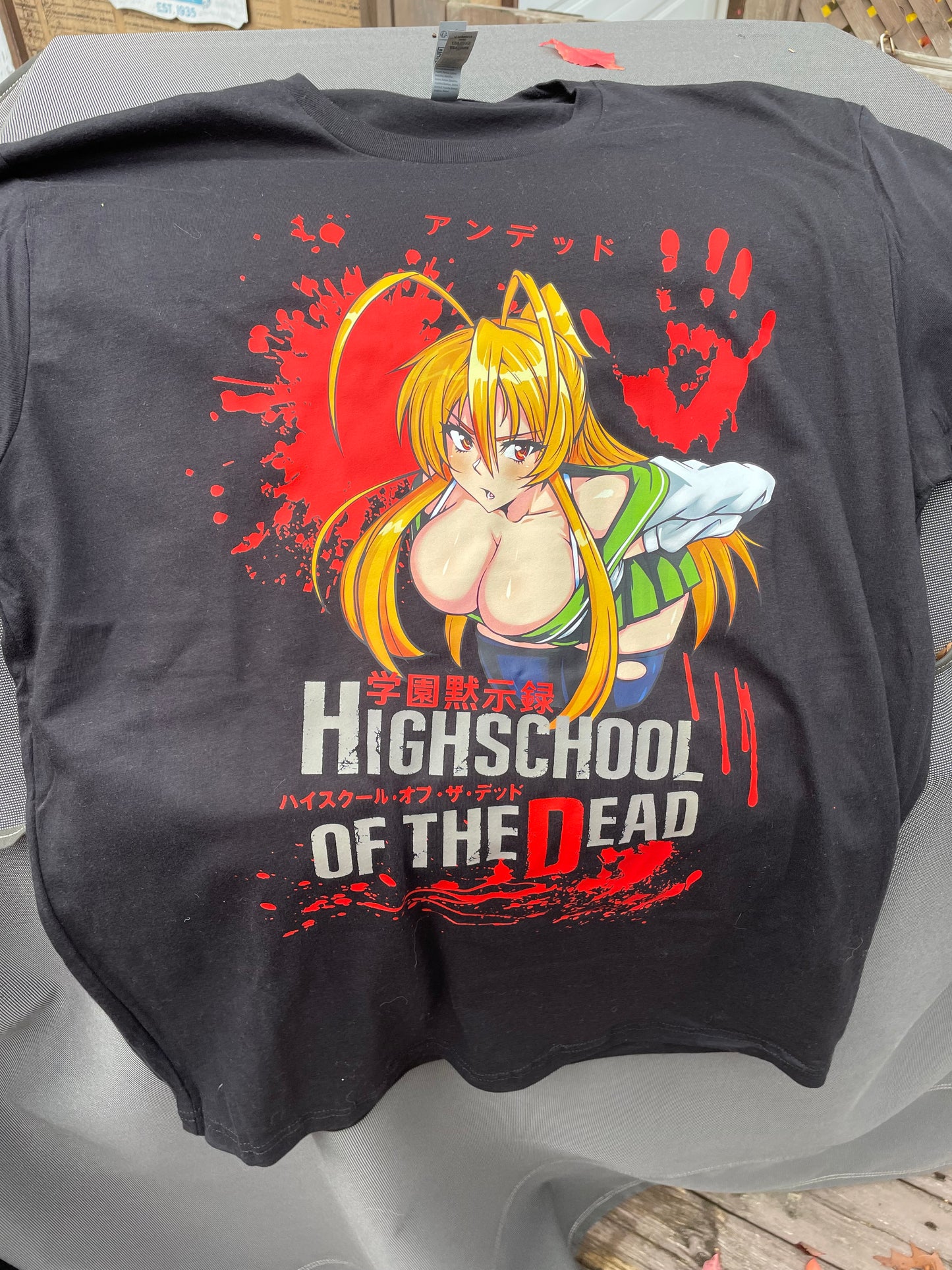 Rei - High school of the Dead - T-Shirt **Open Pre-Order**